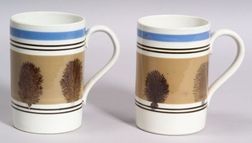Pair of Large Mocha Mugs